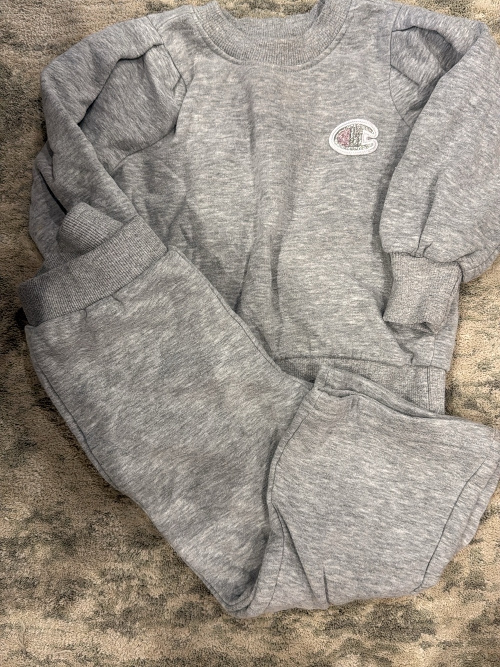 Champion Kids Grey Sweatshirt and Joggers Set